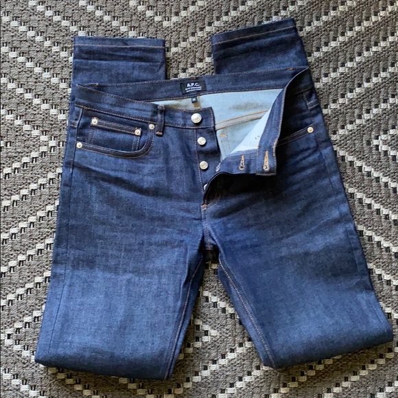 A.P.C. Petite Standard Raw Denim - Indigo Stretch